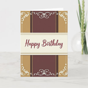 Festliche Geburtstag Elegant Schrift Karte