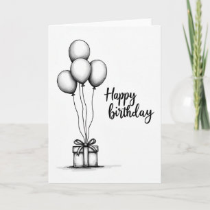 Festliche Geburtstags-Geschenkkarte mit Laune Karte