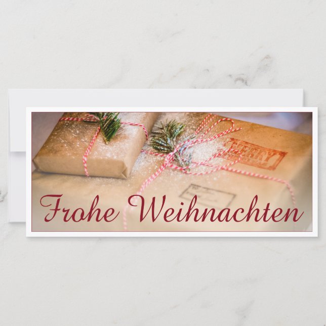 Festliche Geschenke als Weihnachtsmotiv (Vorderseite)