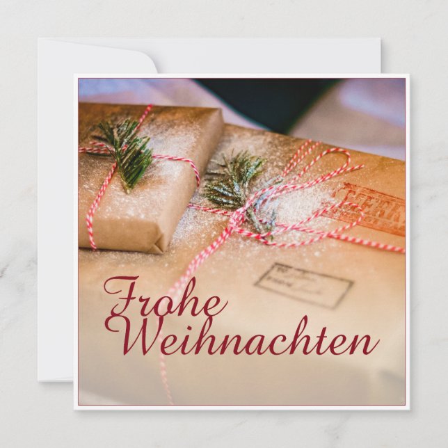 Festliche Geschenke als Weihnachtsmotiv (Vorderseite)