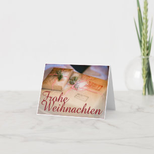 Festliche Geschenke als Weihnachtsmotiv Karte