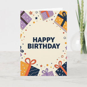 Festliche Geschenkkarte Karte