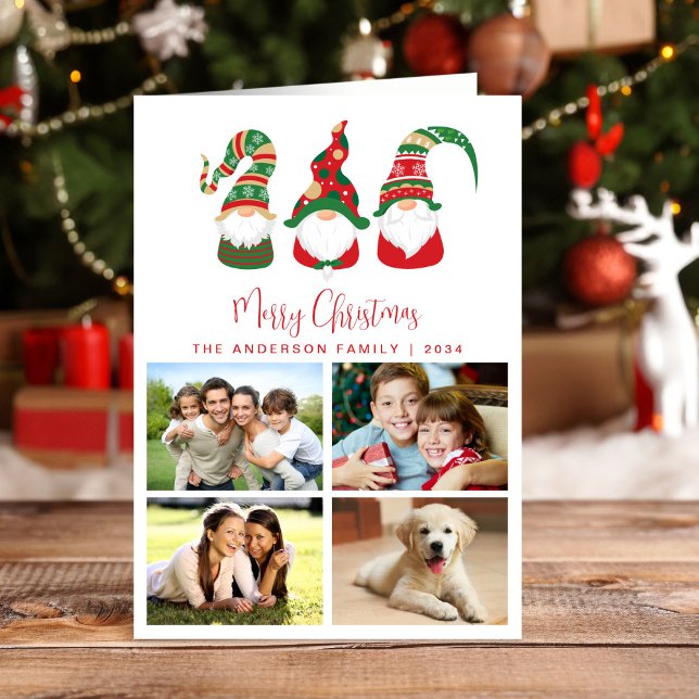 Festliche Gnome Frohe Weihnachten Foto (Von Creator hochgeladen)