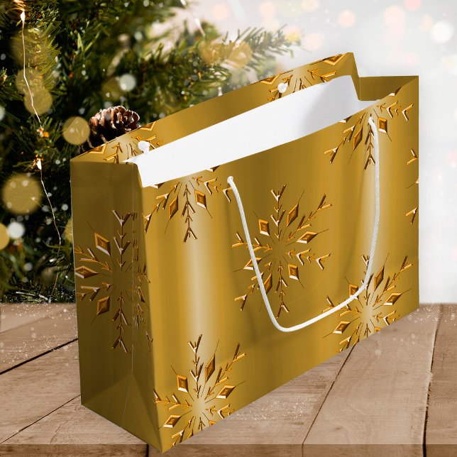 Festliche Goldene Weihnachten Große Geschenktüte (Von Creator hochgeladen)
