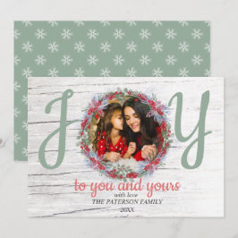 Festliche Grüße Freude Foto Weihnachtskarte Feiertagskarte