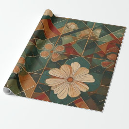 Festliche Harmonie – Elegante geometrische Weihnac Geschenkpapier