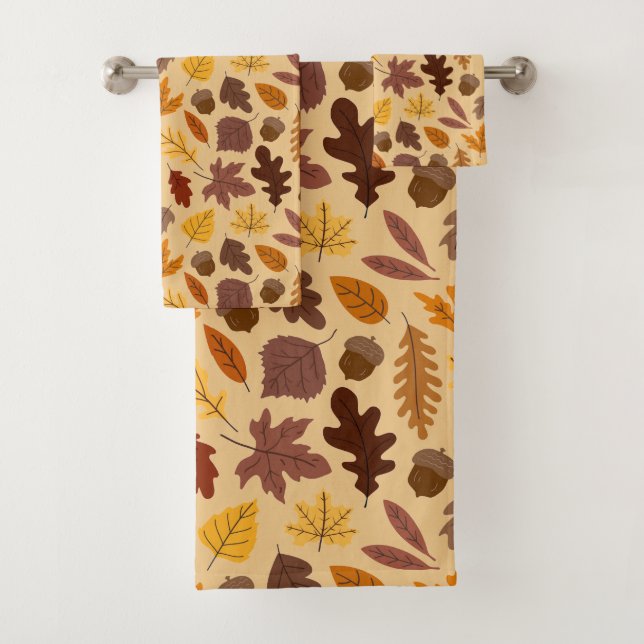 Festliche Herbstleaves Badetuch Set (Insitu)