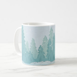 Festliche Jahreszeitszene der Kaffeetasse