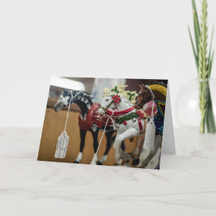 Festliche Karussellpferd-Ornament-Sammlung Karte