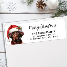 Festliche Labrador Hund Niedliche Weihnachtsfeier 