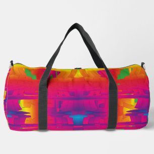 Festliche lebendige Farbe indisches Muster Duffle Bag
