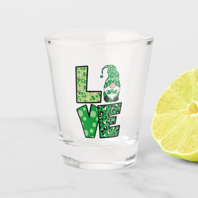 Festliche Liebe Schnapsglas (Vorderseite)