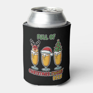 Festliche lustige Weihnachtsbier-Wortkunst Dosenkühler