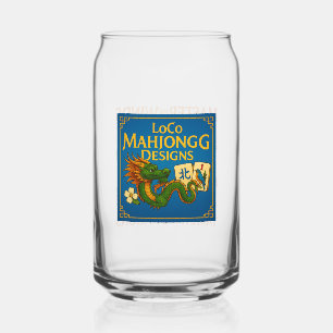 Festliche Mahjong-Pint-Gläser Dosenglas
