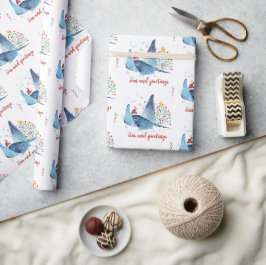 Festliche Manta Ray Seas und Grüße Geschenkpapier