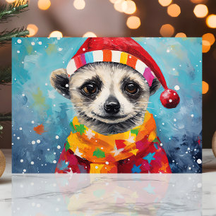 Festliche Meerkat Weihnachten