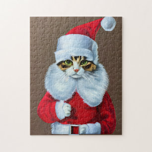 Festliche Meowy Weihnachtskat Jigsaw Puzzle