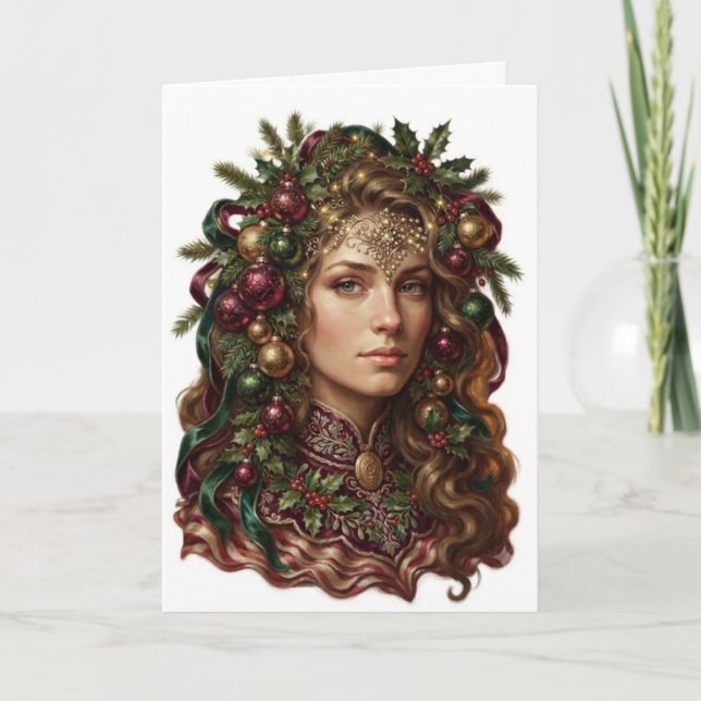 Festliche Muse Karte (Vorderseite)
