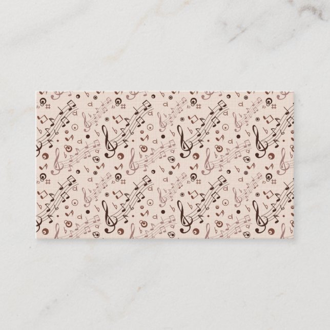 Festliche musikalische Anmerkungen, Stangen u. Visitenkarte (Vorderseite)