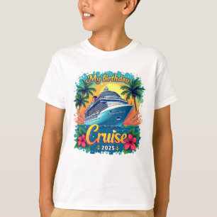 Festliche My Birthday Cruise Schiff Party 2025 T-Shirt