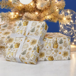Festliche Neujahrsfeier Geschenkpapier