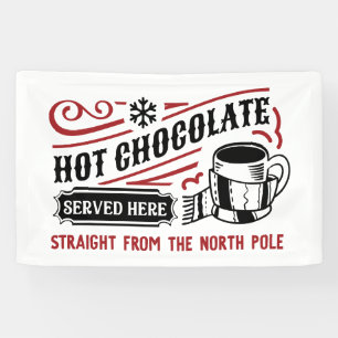 Festliche Nordpol Heiße Schokolade Banner