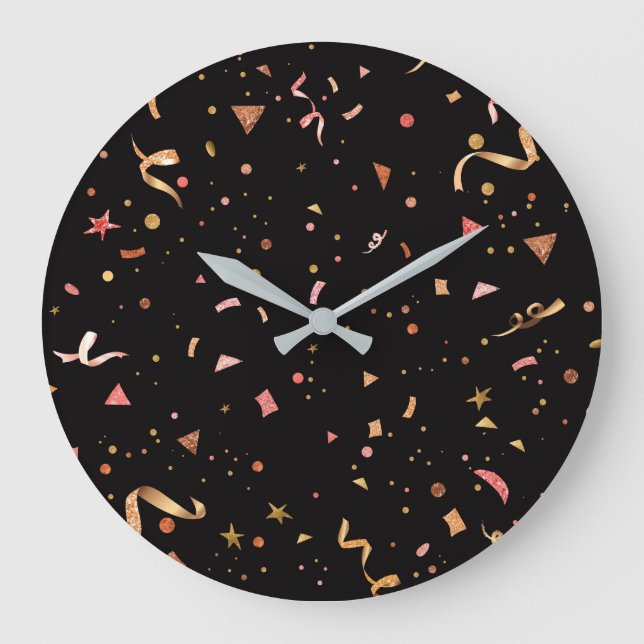 Festliche Ornamente 2 Große Wanduhr (Vorderseite)