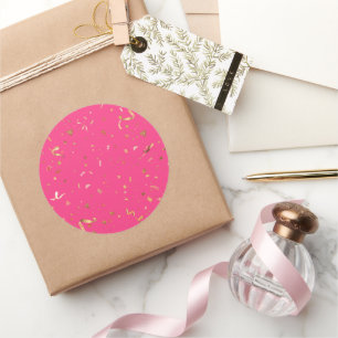 Festliche Ornamente 4 Runder Aufkleber