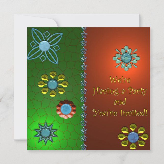 Festliche Party Einladung (Vorderseite)