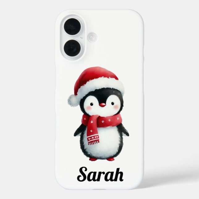 Festliche Pinguine im Holiday Cheer Case-Mate iPhone Hülle (Rückseite)