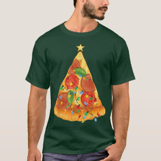 Festliche Pizza Neujahr Party Weihnachtsfeier T-Shirt
