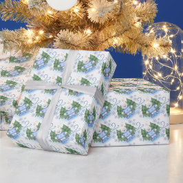 Festliche Polar Bären Weihnachtsfeiertag Geschenkpapier