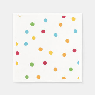 Festliche Polka Dot Geburtstagsparty Napkins Serviette
