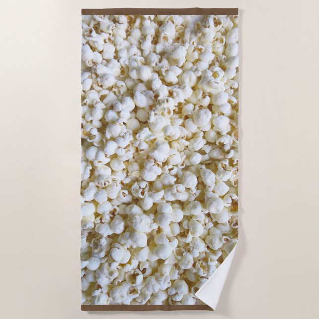 Festliche Popcorn-Dekoration Strandtuch (Vorderseite)
