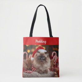 Festliche Ragdoll-Katze Weihnachten Personalisiert