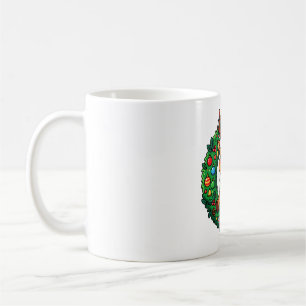 Festliche Rentiere im Kranz Kaffeetasse