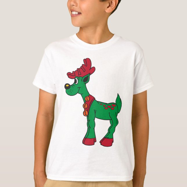 Festliche Rentiere - T - Shirt (Vorderseite)