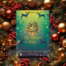 Festliche Rentierszene mit maßgeschneidertem Famil