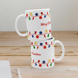 Festliche Retro Weihnachtsschmuck bewahren Kaffeetasse
