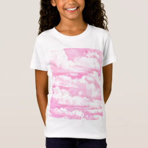 Festliche rosa Rosenwolken T-Shirt