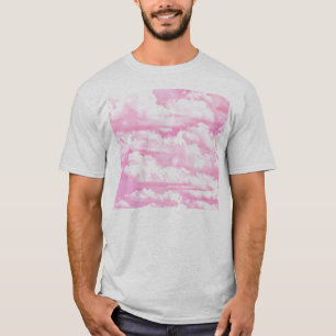 Festliche rosa Rosenwolken T-Shirt