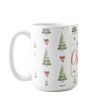 Festliche Rot Grüne Frohe Weihnachten Tasse