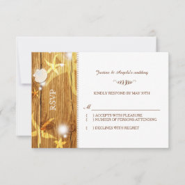 Festliche Rustikale UAWG RSVP Karte