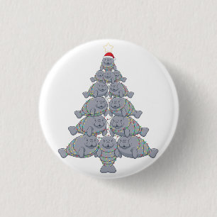 Festliche Seekuh-Weihnachtsbaum mit magischem Ozea Button
