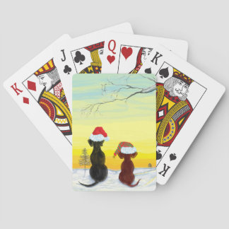 festliche Springador-Hunde Spielkarten