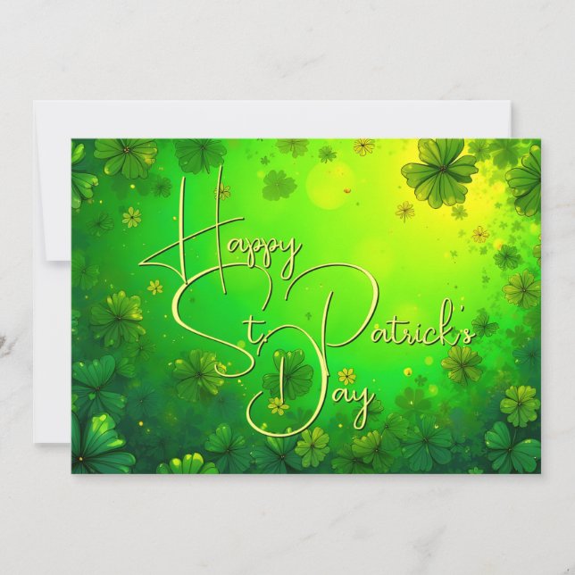 Festliche St. Patrick’s Day Grüße (Vorderseite)