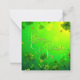 Festliche St. Patrick’s Day Grüße Mitteilungskarte