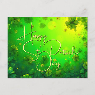 Festliche St. Patrick's Day Grüße Feiertagspostkarte