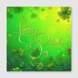 Festliche St. Patrick's Day Grüße Magnetkarte