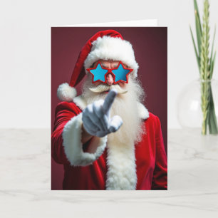 Festliche Sternbrille Zeigekarte Karte